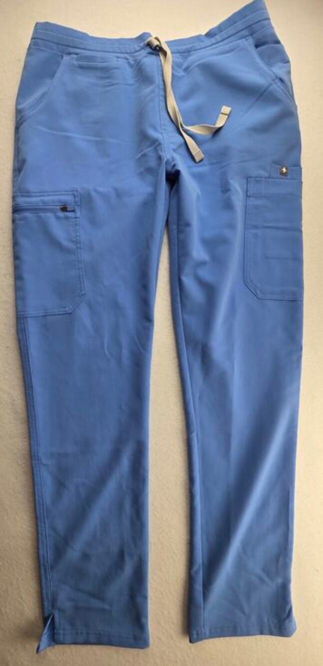 Figs Technical Collection Blue Drawstring Pant Size Small